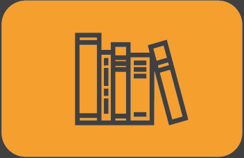 Imagem: Ilustração. Cinco livros enfileirados. Fim da imagem.