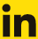 Logotipo do Linkedin composto pela sigla i, n minúscula.