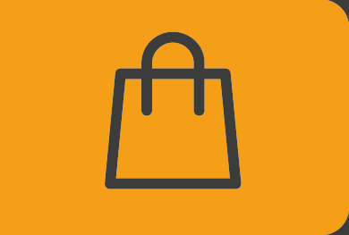 Imagem: Ilustração. Uma sacola de compras. Fim da imagem.
