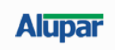 image: Alupar logo composed of the name in blue letters with a green bar at the top. end of image.