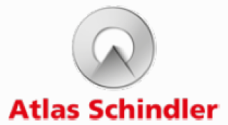 image: Atlas Schindler logo consisting of the name in red letters; above it, the illustration of a gray circle with a triangle in the center, at the bottom. end of image.