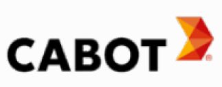 image: Cabot logo consisting of the name in black capital letters and, on the right, the illustration of the greater than symbol in shades of orange and red. end of image.