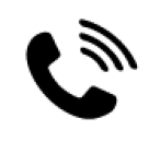 image: Icon. A telephone. end of image.