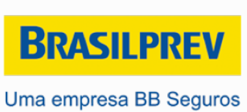 image: Brasil Préve&nbsp;logo consisting of the name in blue capital letters on a yellow rectangle; below, the phrase “A Bê-Bê Seguros company” in blue letters. end of image.