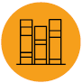 Image: Illustration. Three books side by side. end of image.