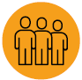 image: Illustration. The silhouette of three people side by side. end of image.