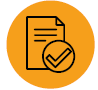 image: Illustration. A sheet of paper with the correct symbol in the lower right corner. end of image.