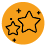image: Illustration. Two stars. end of image.