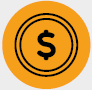 image: Illustration. The dollar sign surrounded by two concentric black circles. end of image.