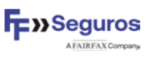 image: F-F Seguros logo consisting of the name in blue letters, between the words there is an illustration of two black greater-than symbols. On the right, at the bottom, the text “A FAIRFAX Company”. end of image.