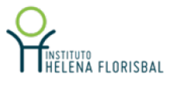 image: Helena Florisbal Institute logo consisting of the name in green capital letters and, on the left, the illustration of the silhouette of a stick figure with arms raised. end of image.