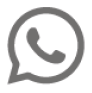 Ícone. O símbolo do WhatsApp, composto por um telefone dentro de um balão de fala.