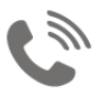 Ícone. Um telefone.