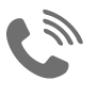 Ícone. Um telefone.