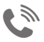 Ícone. Um telefone.