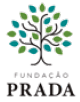Imagem: Logotipo da Fundação Prada composto pelo nome em letras maiúsculas pretas e, acima, a ilustração de uma árvore com folhas verdes e azuis. Fim da imagem.