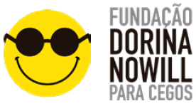 Imagem: Logotipo da Fundação Dorina Nowill Para Cegos.  Fim da imagem.