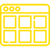 icone de uma tabela composta por módulos